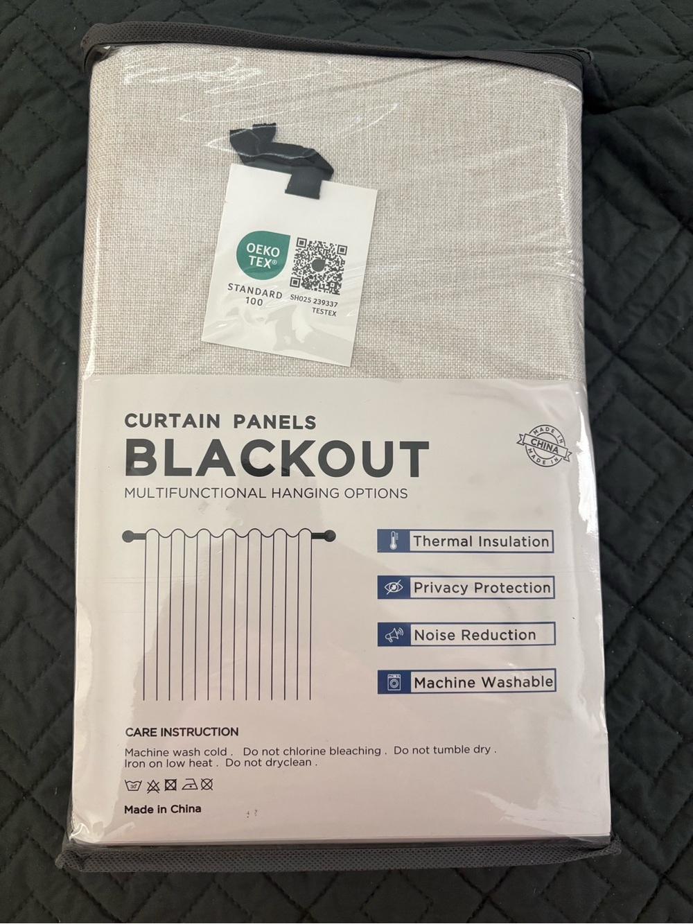 Blackout Curtain Panels - Light Beige Thermal Privacy Drapes